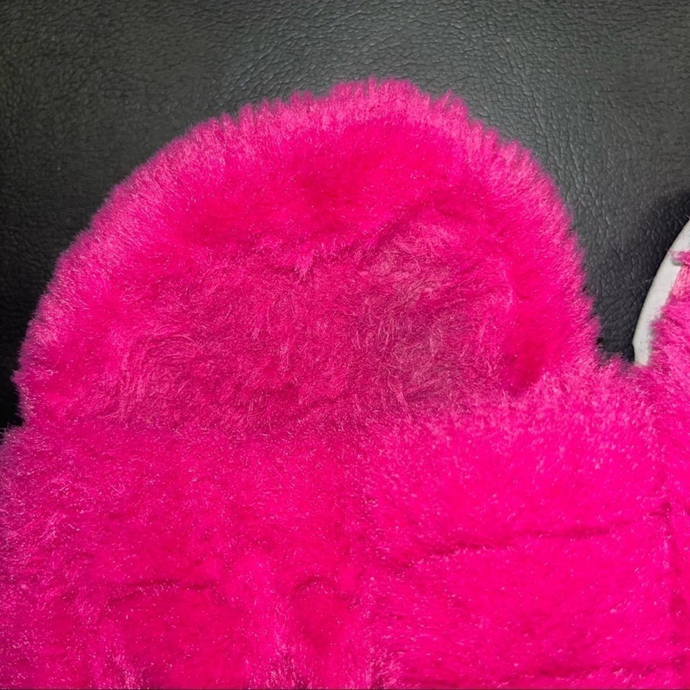 Koolaburra By Ugg Pink Kids Fuzz'n Slipper Sandals Size 3 - Picture 3 of 10